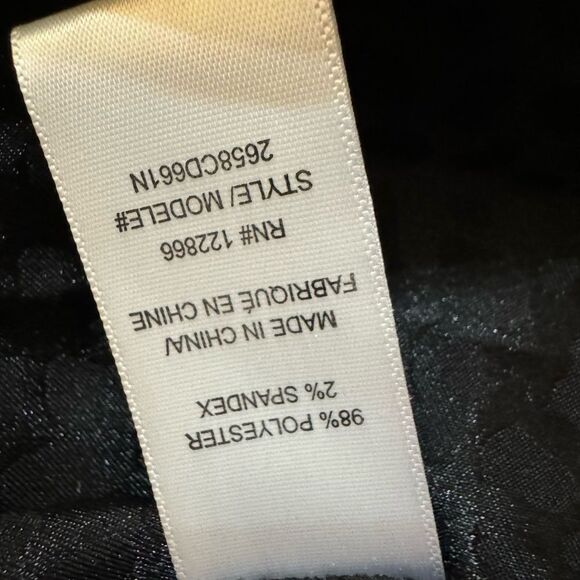 NWT Chenault Pebble Satin Like Jacquard Blouse in Black - Picture 11 of 12